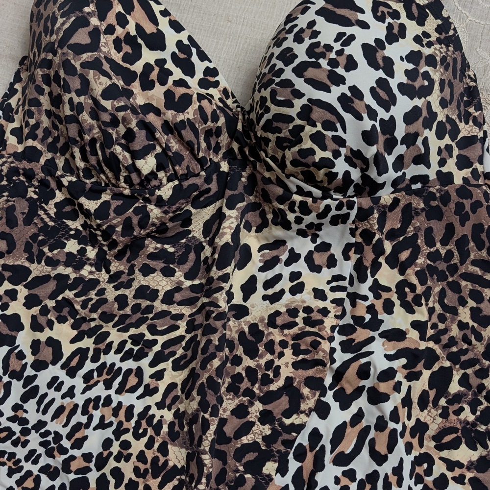 Swimsuits For All Leopard Print One Piece